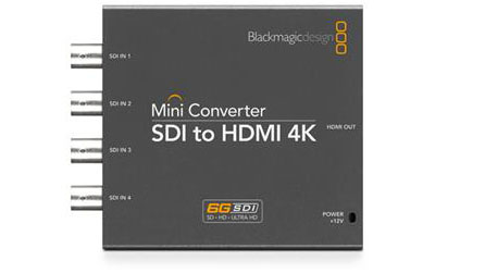 Blackmagic Design发布3款支持6G-SDI的超高清 Mini Converter转换器