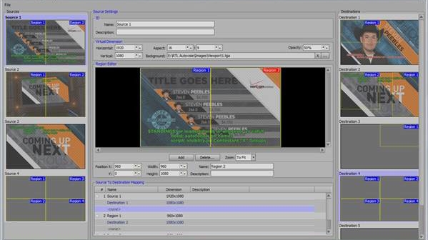 Ross Video针对运动场馆和演播室电视墙制作推出XPressionTessera实时多显示器图形编辑器和控制器