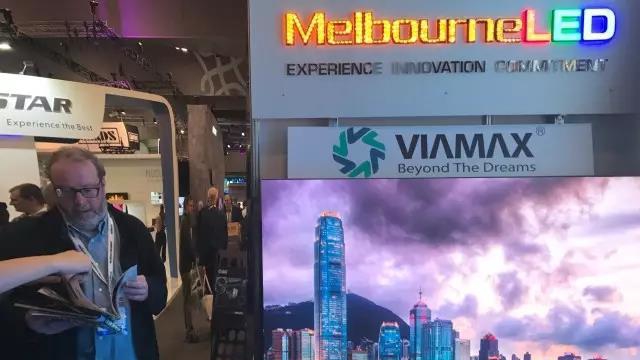 Viamax（纬而视科技）钻石硬屏小间距LED华丽亮相澳大利亚专业视听展