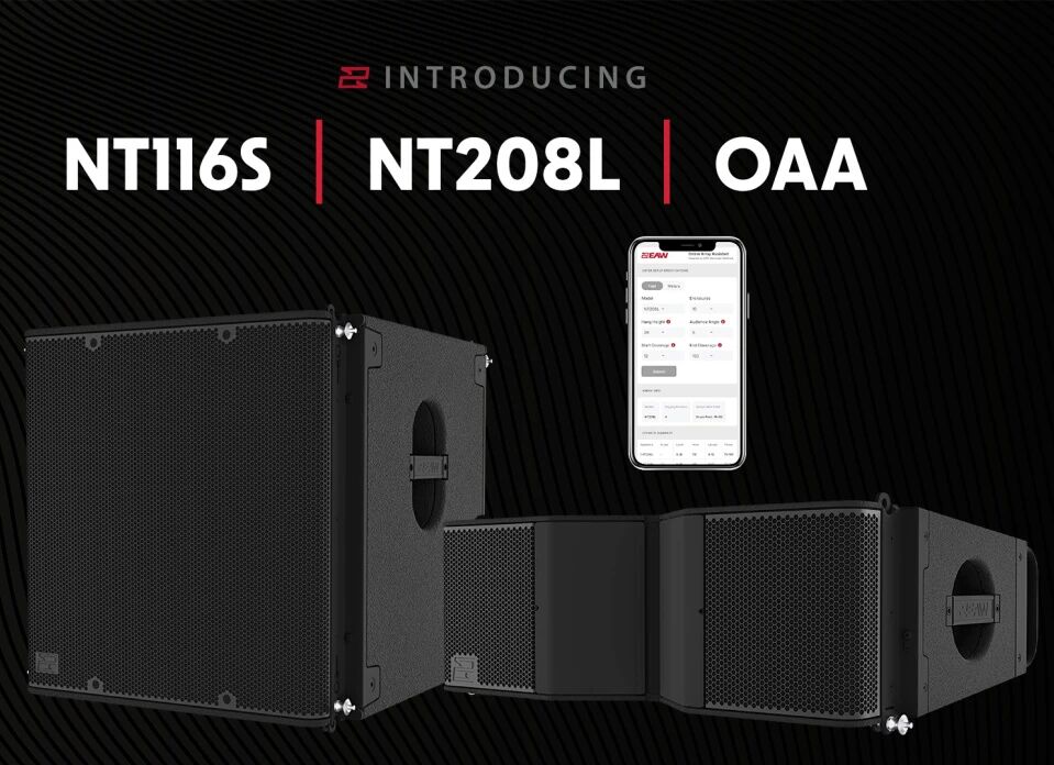 EAW在 InfoComm 2026 发布三款 NT 系列新品:NT208L 线阵列、NT116S 超低音及 OAA 在线阵列助手 EAW在 InfoComm 2026 发布三款 NT 系列新品:NT208L 线阵列、NT116S 超低音及 OAA 在线阵列助手